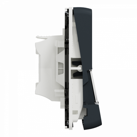 Mureva Styl - Bouton poussoir porte-etiquette - composable - IP55 - IK08 - gris