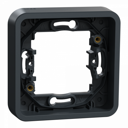 Mureva Styl - Cadre 1 poste - encastré - IP55 - IK08 - gris