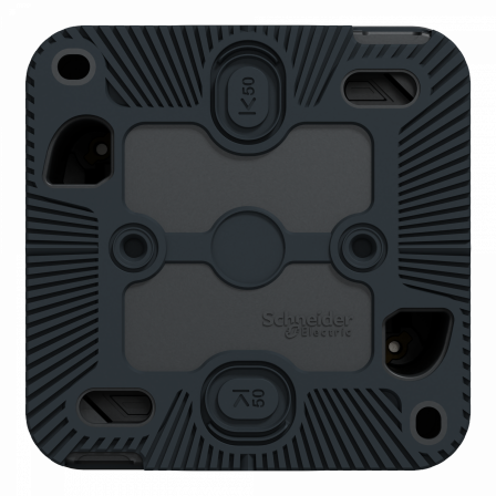 Mureva Styl - Bouton poussoir - saillie - IP55 - IK08 - connexion auto - gris