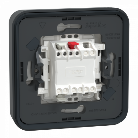 Mureva Styl - Va et vient - complet encastré - IP55 - IK08 connex auto - gris