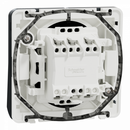 Mureva Styl - Double bouton poussoir - composable - IP55 - IK07 - gris