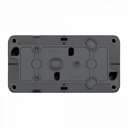 Mureva Styl - Double PC 2P+T schuko précâblée horiz - saillie - IP55 IK08 - gris