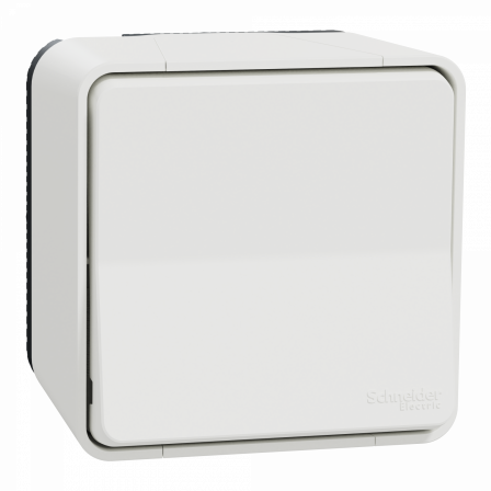 Mureva Styl - Bouton Poussoir - complet saillie - IP55 -IK08 connex auto - blanc