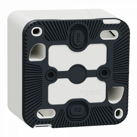 Mureva Styl - Bouton Poussoir - complet saillie - IP55 -IK08 connex auto - blanc