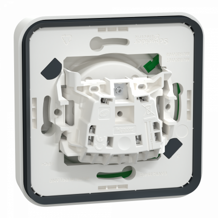 Mureva Styl - Prise courant 2P+T - compl encastré- IP55 IK08 - conn auto - blanc