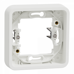 Mureva Styl - Cadre 1 poste à griffes - encastré - IP55 - IK08 - blanc