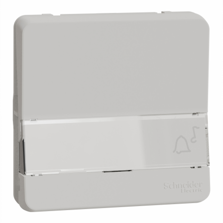 Mureva Styl - Bouton poussoir porte-etiquette - composable - IP55 - IK08 - blanc