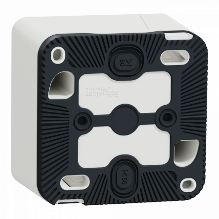 Mureva Styl - Boîte 1 poste - saillie - IP55 - IK08 - blanc