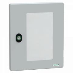 PanelSeT - Porte vitrée - sans serrure - coffret polyest PLM3025TG - H300xL250mm