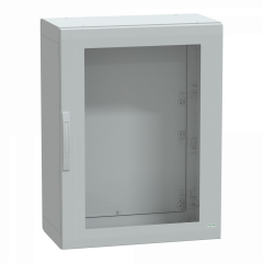 PanelSeT - Armoire polyester 1000x750x420 - IP65 - vitrée Ral 7035