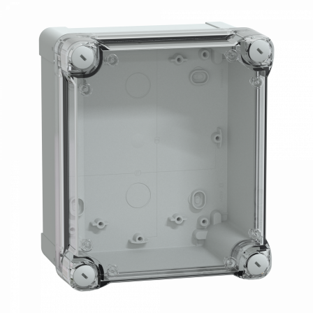 PanelSeT - boîte industrielle - Couvercle haut transparent - 192x164x105mm - PC