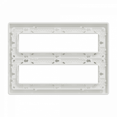 Unica - boîte de concentration saillie complète - 2 rang de 8 mod - blanc antib