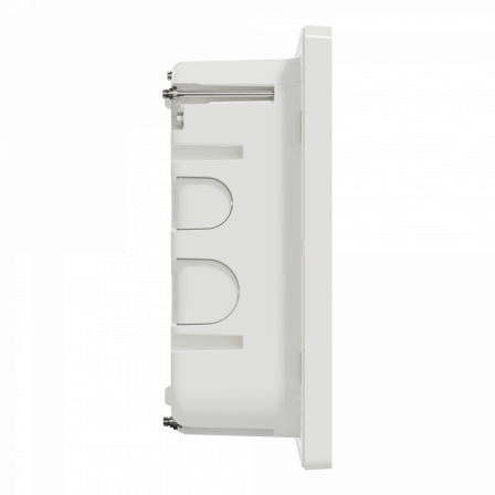 Unica - boîte de concentration encastrée complète - 3 col de 4 mod - Blc antibac