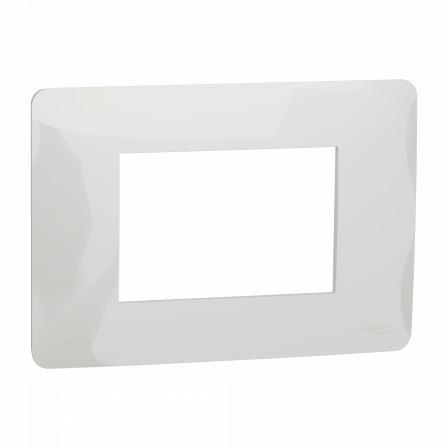 Unica Studio - plaque de finition - Blanc - 3 modules