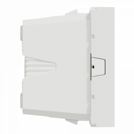 Unica - prise euroamericaine - 2P - 1 mod - Blanc - méca seul