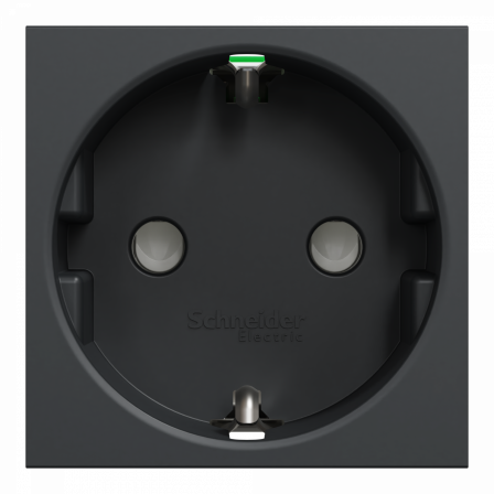 Unica - prise 2P+T - DE - connexion rapide - Anthracite - méca seul