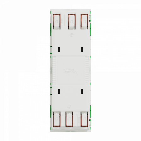 Unica - prise triple 2P+T - FR - 45° - Vert - méca seul