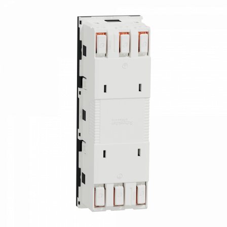 Unica - prise triple 2P+T - FR - 45° - Anthracite - méca seul