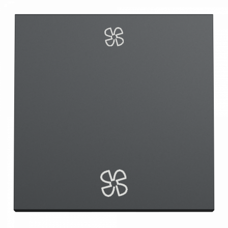 Unica - commande VMC 2 vitesses - 10A - 2 modules - Anthracite - mécanisme seul