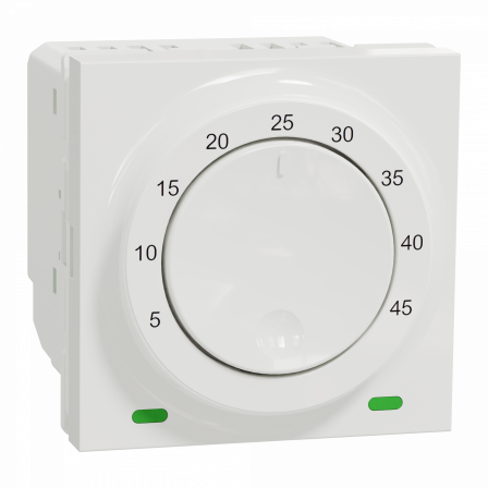 Unica - thermostat pour plancher chauffant - 10A - Blanc - méca seul