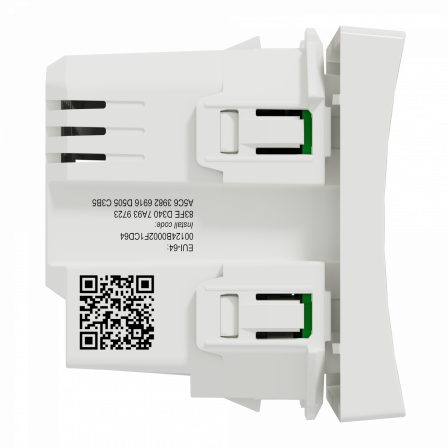 Wiser Unica - bouton poussoir - 10A - zigbee - blanc - méca seul
