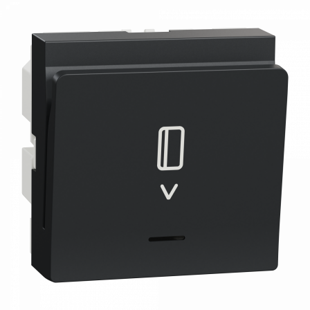 Unica - commande à carte électronique - 2 modules - Anthracite - mécanisme seul