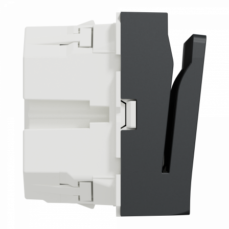 Unica - commande à carte électronique - 2 modules - Anthracite - mécanisme seul