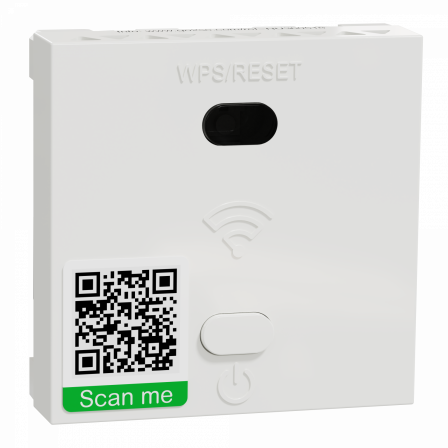 Unica - wifi répéteur - 300Mb/s 2.4 GHz - 2 mod - méca seul bornier vis - blanc