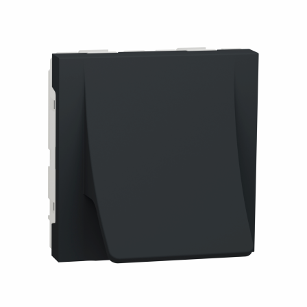 Unica - sortie de câble - pour câble Ø 6 à 12mm - 2 mod - Anthr - méca seul