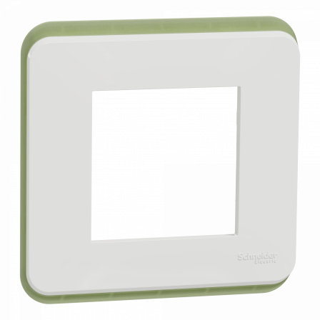 Unica Pro - lot de 100 plaques de finition - blanc - 1 poste