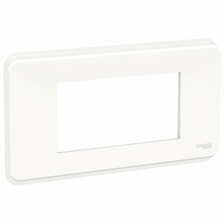 Unica Pro - plaque de finition - Blanc - 4 modules