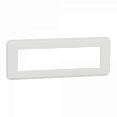 Unica Pro - plaque de finition - Blanc - 8 modules