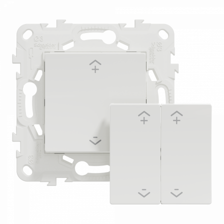 Wiser Unica - interrupteur centralisé sans fil 2 ou 4 BP - Blanc