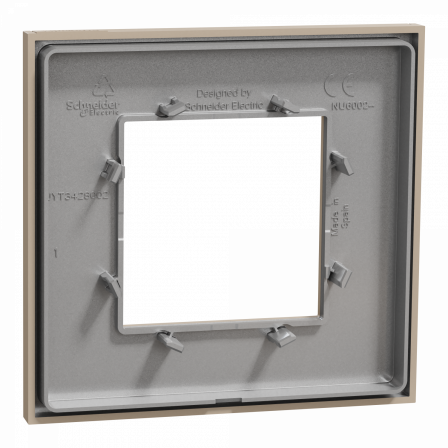 Unica Déco Essentielle - Plaque de finition - Taupe - 1 poste