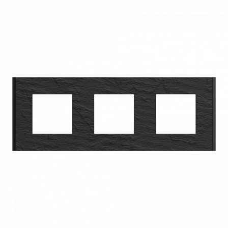 Unica Déco Signature - Plaque de finition - Ardoise - 3P horiz vert