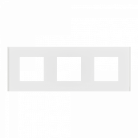 Unica Déco Signature - Plaque de finition - Blanc neige - 3P horiz vert