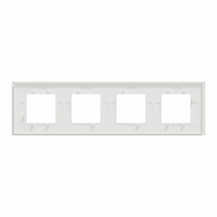 Unica Déco Signature - Plaque de finition - Blanc neige - 4P horiz vert