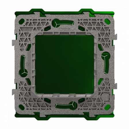 Unica - lot de 100 supports de fixation plastique - 1 poste