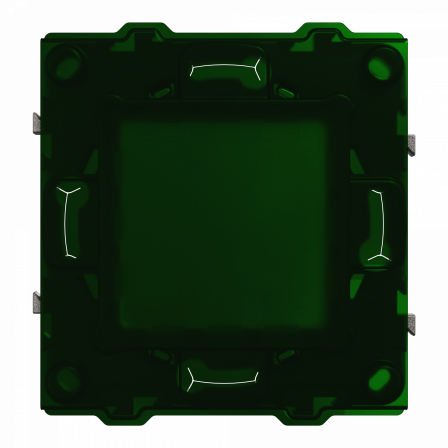 Unica - lot de 100 supports de fixation plastique - 1 poste