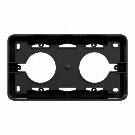 Unica - boîte en saillie - anthracite - 2 postes