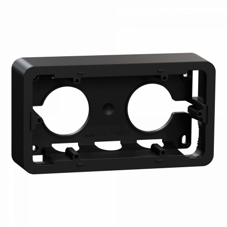 Unica - boîte en saillie - anthracite - 2 postes