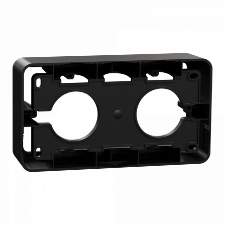 Unica - boîte en saillie - anthracite - 2 postes