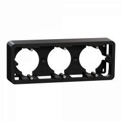 Unica - boîte en saillie - anthracite - 3 postes