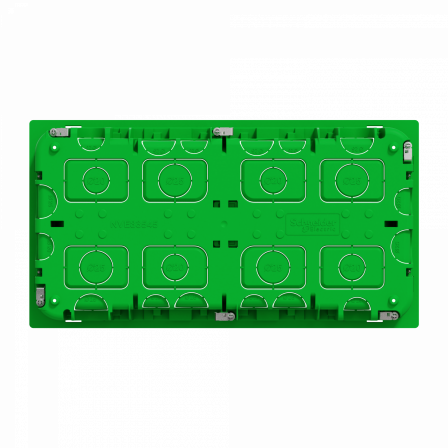 Unica - boîte de concentration encastrée - 2 rangées de 10 mod - à compléter