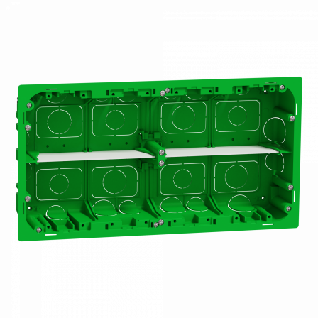 Unica - boîte de concentration encastrée - 2 rangées de 10 mod - à compléter