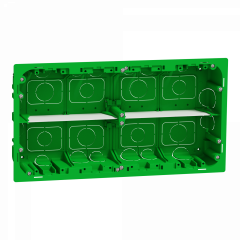 Unica - boîte de concentration encastrée - 2 rangées de 10 mod - à compléter