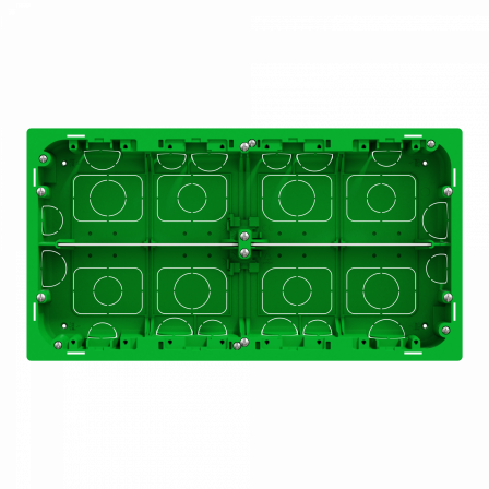 Unica - boîte de concentration encastrée - 2 rangées de 10 mod - à compléter
