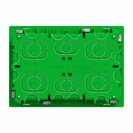 Unica - boîte de concentration encastrée - 2 rangées de 8 mod - à compléter