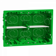 Unica - boîte de concentration encastrée - 2 rangées de 8 mod - à compléter