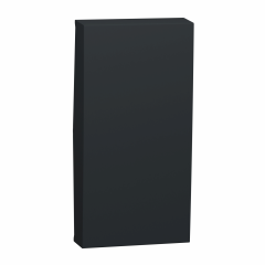 Unica - enjoliveur interrupteur ou bouton-poussoir - 1 mod - Anthracite